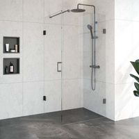 Douchecabine Compleet Just Creating 2-Delig Profielloos 100x80 cm Gunmetal Sanitop Douchecabine Compleet Just Creating 2-Delig Profielloos 100x80 cm Gunmetal Sanitop