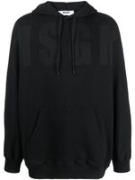 MSGM hoodie en coton à logo imprimé - Noir