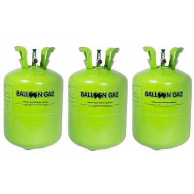 3x Wegwerp helium tank voor 50 ballonnen