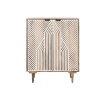 Flessenrek Home ESPRIT Wit Mangohout 84 x 41 x 108 cm