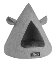 Let&apos;s sleep Pet Cave TeePee Grijs