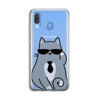 Cool cat: Samsung Galaxy A40 Transparant Hoesje