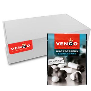 Venco - Droptoppers Salmiak & Mint - 10x 215g