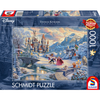 Schmidt puzzel Disney belle en het beest in de sneeuw 1000 stukjes - thumbnail