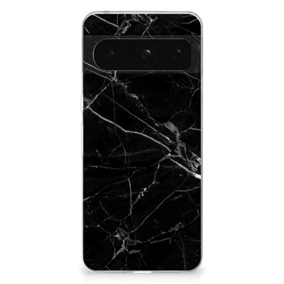 Google Pixel 8 Pro | TPU | Siliconen hoesje | Marmer Zwart - Origineel Cadeau Vader