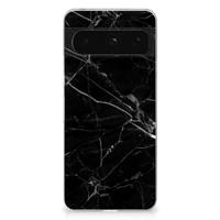 Google Pixel 8 Pro | TPU | Siliconen hoesje | Marmer Zwart - Origineel Cadeau Vader