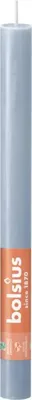 Bolsius dinerkaars rustiek shine 27cm sky blue