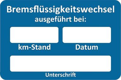 EICHNER Sticker brake fl. customer service sticker