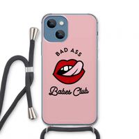 Badass Babes Club: iPhone 13 mini Transparant Hoesje met koord