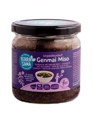 Terrasana Genmai miso ongepasteuriseerd glas bio