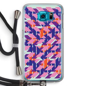 Skew Blush 3: Samsung Galaxy S6 Transparant Hoesje met koord