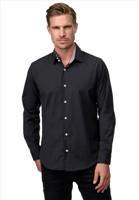 ItalianStyle - Herenoverhemd - Slimfitmodel - Zwart - Grijs