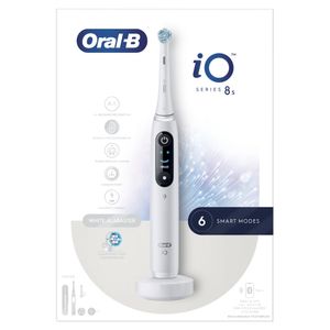 Oral-B elektrische tandenborstel iO Serie 8s(Wit) + extra refill