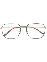 Gucci Eyewear lunettes à monture hexagonale - Noir