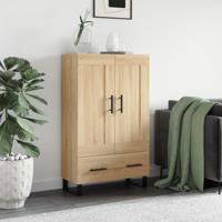 Hoge kast 69,5x31x115 cm bewerkt hout sonoma eikenkleurig - thumbnail