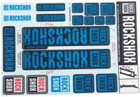 ROCKSHOX Decal set blue