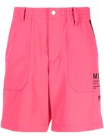 MASTER BUNNY EDITION short élastiqué à patch logo - Rose