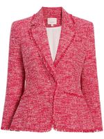 Cinq A Sept blazer en tweed à bords francs - Rouge - thumbnail