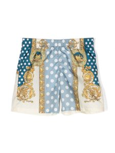 Versace Kids short de bain Seashell Baroque - Bleu