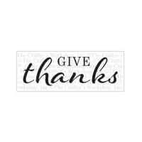 The Crafter's Workshop • template 41,6x15,2cm give thanks