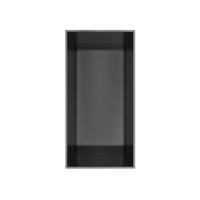Hotbath &MORE Inbouwbox of inbouwnis - 30x15x10 - frameless - Geborsteld gunmetal PVD BOX015FBGP
