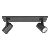 Highlight OpbouwspotHalo Spot zwart 2-lichts recht - S7148.01