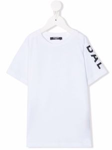 Balmain Kids t-shirt à logo imprimé - Blanc