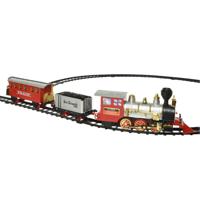 Lumineo kersttrein set - met muziek en LED verlichting - lengte 345 cm