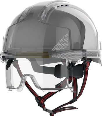 JSP Industriekletterhelm | weiß/rauch | ABS | EN 397, EN 50365, EN 12492 | 1 stuk - AMF270-405-F00 - AMF270-405-F00