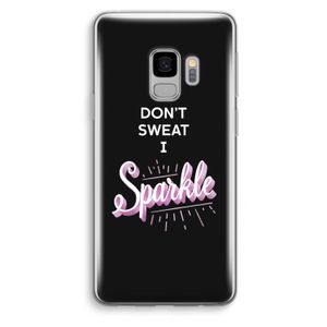 Sparkle quote: Samsung Galaxy S9 Transparant Hoesje