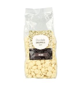Chocolade druppels wit