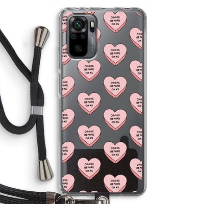 Chicks before dicks: Xiaomi Redmi Note 10 Pro Transparant Hoesje met koord