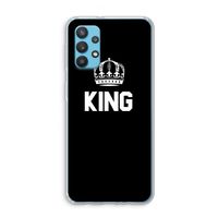 King zwart: Samsung Galaxy A32 4G Transparant Hoesje