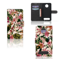 Motorola Moto Z2 Force Hoesje Flowers - thumbnail