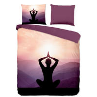 Dekbedovertrek Yoga - Lits-Jumeaux (240x220 cm) - Meerkleurig Microvezel - Dessin: Landschap - Pure - Dekbed-Discounter.nl Dekbedovertrek Yoga - Lits-Jumeaux (240x220 cm) - Meerkleurig Microvezel - Dessin: Landschap - Pure - Dekbed-Discounter.nl