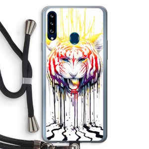 Fading: Samsung Galaxy A20s Transparant Hoesje met koord