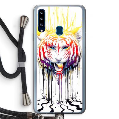 Fading: Samsung Galaxy A20s Transparant Hoesje met koord