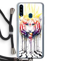 Fading: Samsung Galaxy A20s Transparant Hoesje met koord