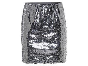 esmara Dames rok (S (36/38), Zilver)
