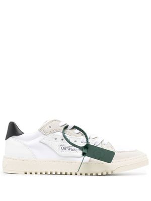 Off-White baskets lacées à patch logo - Blanc