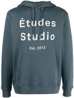 Études Studio hoodie Studio à logo imprimé - Bleu