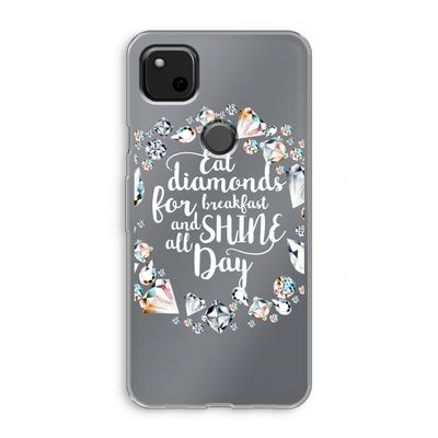 Diamonds: Google Pixel 4a Transparant Hoesje
