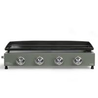 Gasgrillplaat - LIVOO - DOC325 - 4 branders - Groen / Zwart