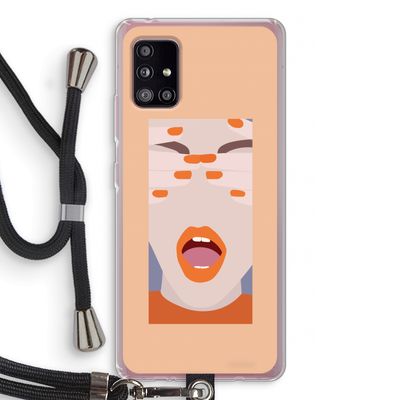 Surprise: Samsung Galaxy A51 5G Transparant Hoesje met koord