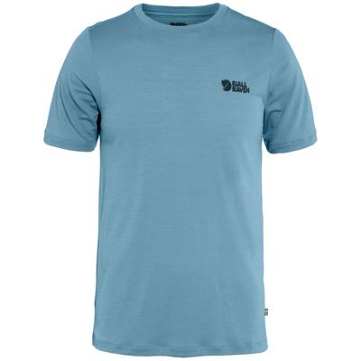 Fjallraven Abisko Wool Logo SS T-shirt Heren Dawn Blue L