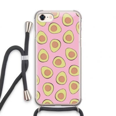 Dancing avocados: iPhone 8 Transparant Hoesje met koord