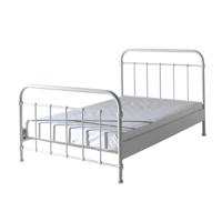 Leen Bakker - Vipack Bed New York - 120x200 Cm - Metaal - Wit