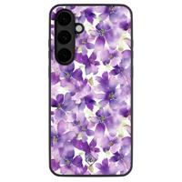 Samsung Galaxy S25 FE hoesje - Floral violet