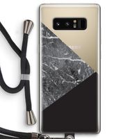 Combinatie marmer: Samsung Galaxy Note 8 Transparant Hoesje met koord
