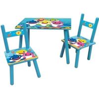 BABY SHARK rechthoekige tafel 41,5x61x42 cm + 2 stoelen 49,5x31x31,5cm voor kinderen BABY SHARK rechthoekige tafel 41,5x61x42 cm + 2 stoelen 49,5x31x31,5cm voor kinderen